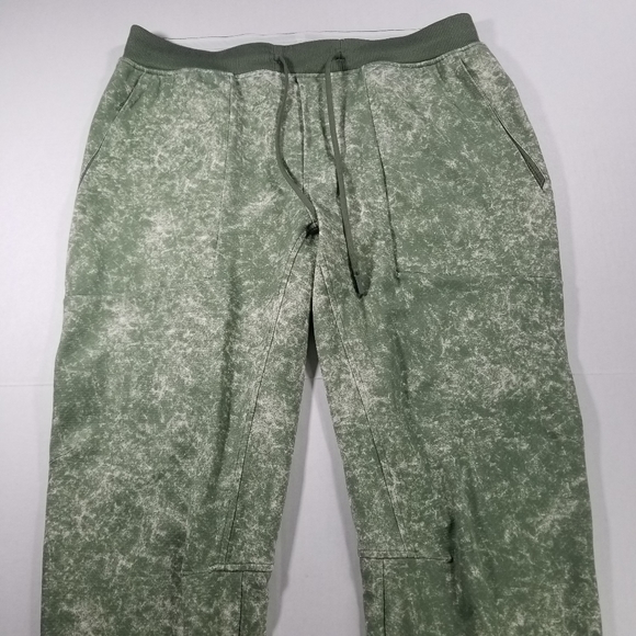 Lululemon ABC Jogger Pants Stretch Mens XL Green Tie Dye Performance Read Des! - Picture 2 of 11